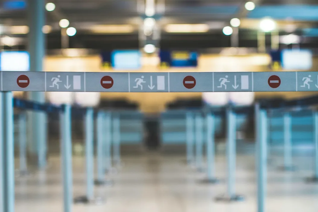empty, abandoned aviation terminal, representing the challenges of aviation businesses during recessions, downturns, and economic turbulence